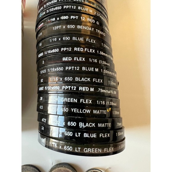 46 Letraline Letraset Architectural Graphic Art Tape +Cases Bundle/Lot MSRP$350+ - Picture 7 of 8